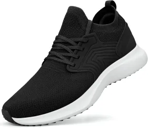 Abboos Womens Walking Running Shoes-Slip on Lightweight Memory Foam Sneakers for Athletic Gym Tennis Shoes