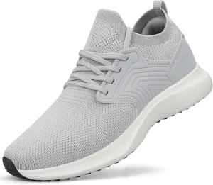 Abboos Womens Walking Running Shoes-Slip on Lightweight Memory Foam Sneakers for Athletic Gym Tennis Shoes