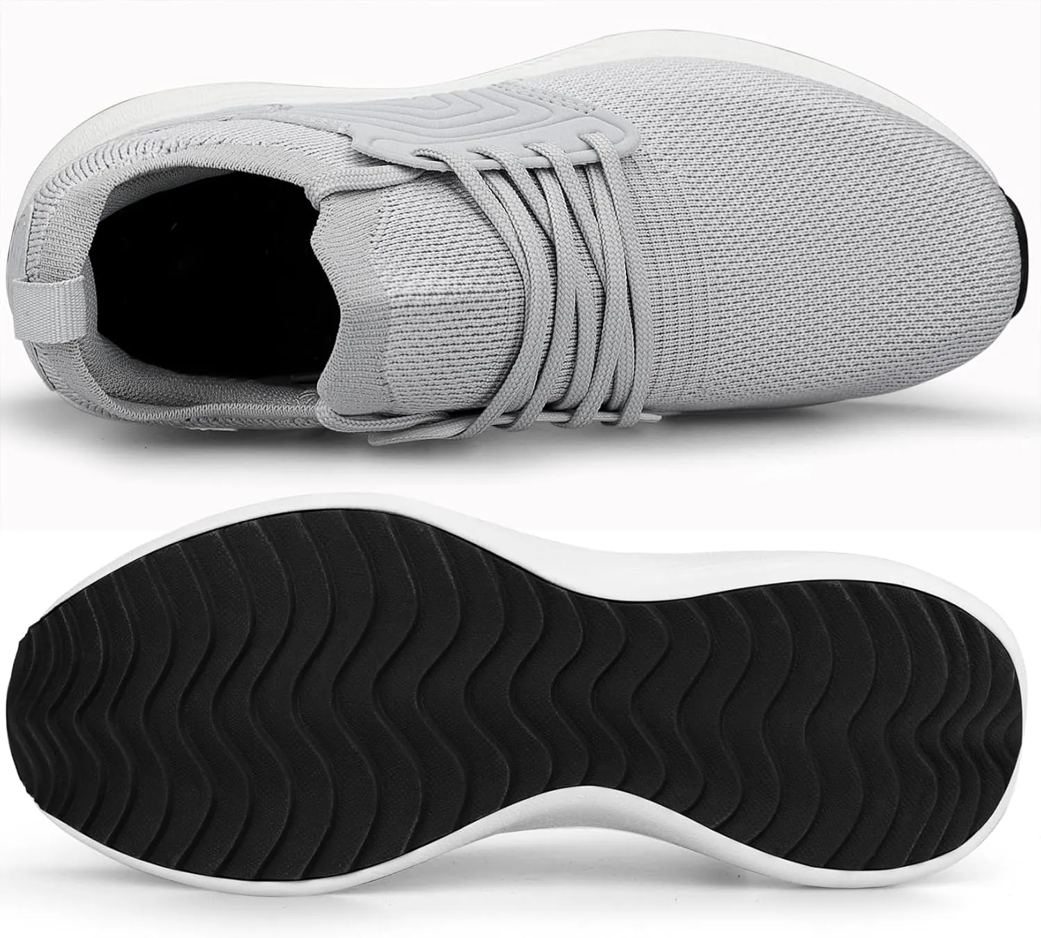 Abboos Womens Walking Running Shoes-Slip on Lightweight Memory Foam Sneakers for Athletic Gym Tennis Shoes