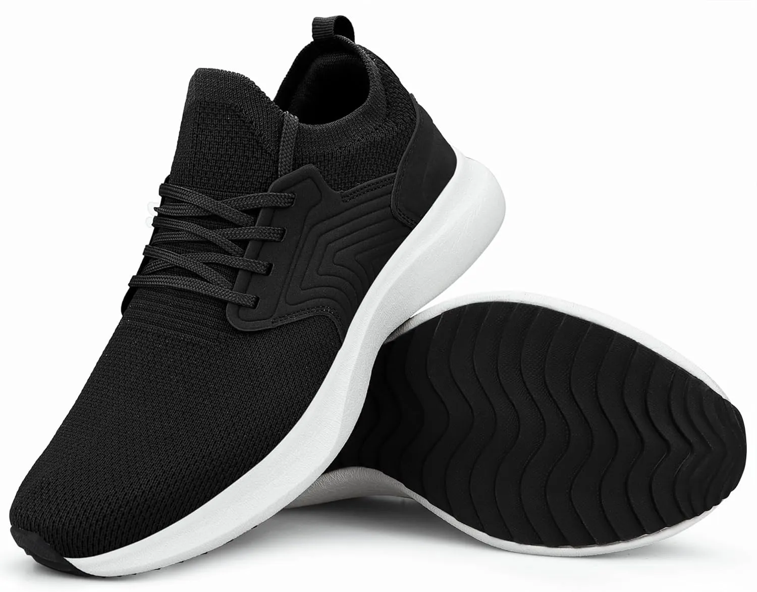 Abboos Womens Walking Running Shoes-Slip on Lightweight Memory Foam Sneakers for Athletic Gym Tennis Shoes