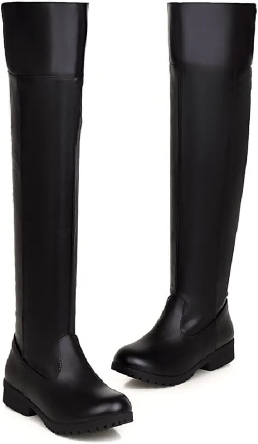 ACE SHOCK Men's Cosplay Boots Knee High Equestrian Riding Tall Boots Costume Shoes