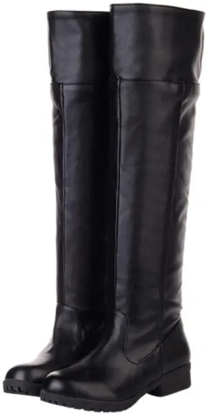 ACE SHOCK Men's Cosplay Boots Knee High Equestrian Riding Tall Boots Costume Shoes