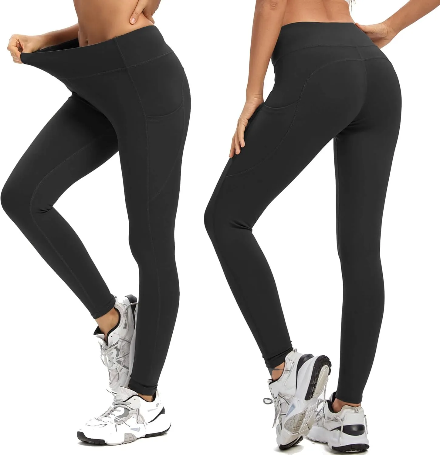 adorence Leggings for Women with Pockets (Soft, High Waist & Opaque)- Yoga Pants, Workout Leggings for Women