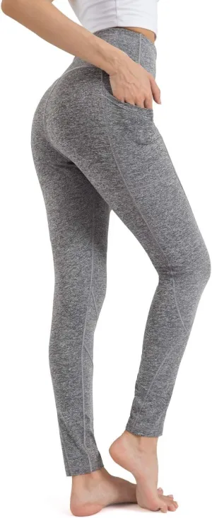 ALONG FIT High Waisted Leggings for Women with 3 Pockets, Tummy Control Yoga Pants for Workout Yoga Casual