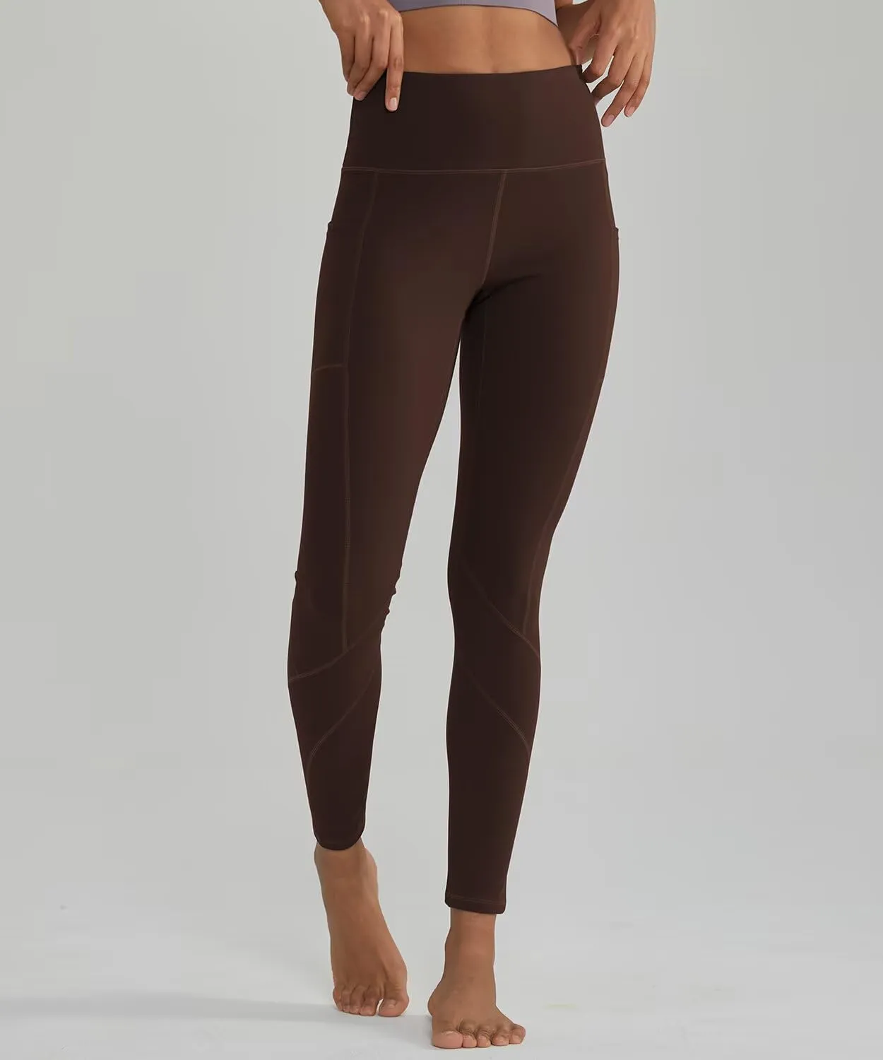 ALONG FIT High Waisted Leggings for Women with 3 Pockets, Tummy Control Yoga Pants for Workout Yoga Casual