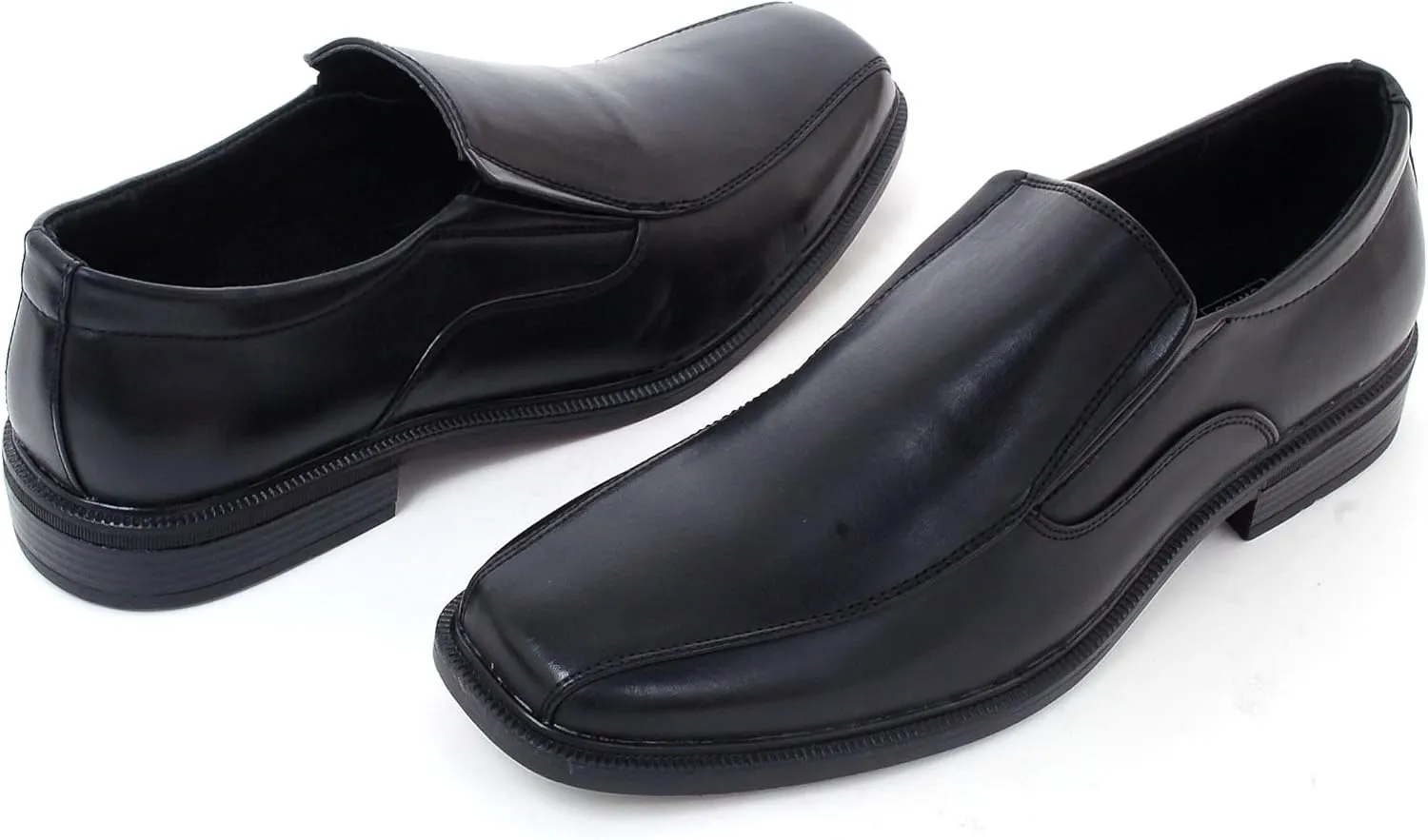 Alpine Swiss Mens Dress Shoes Leather Lined Slip on Loafers