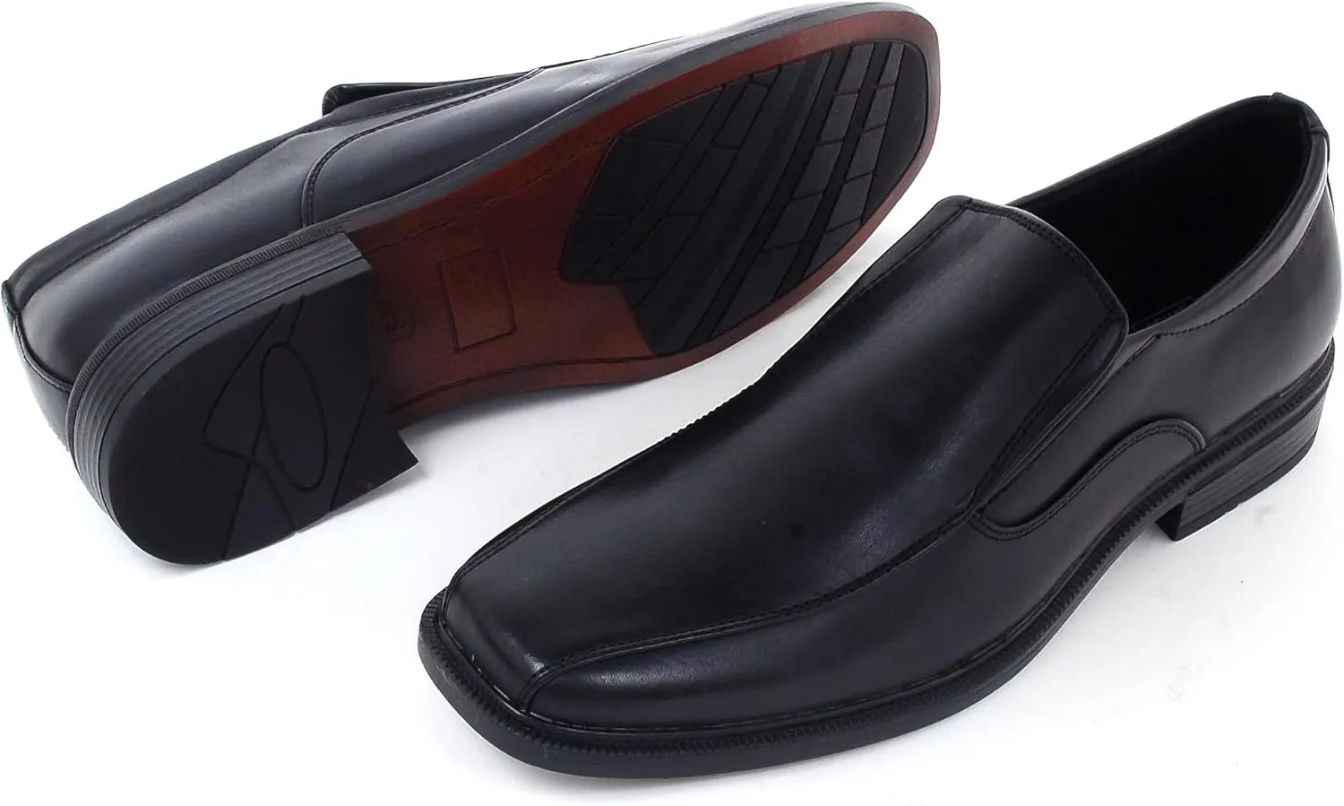 Alpine Swiss Mens Dress Shoes Leather Lined Slip on Loafers