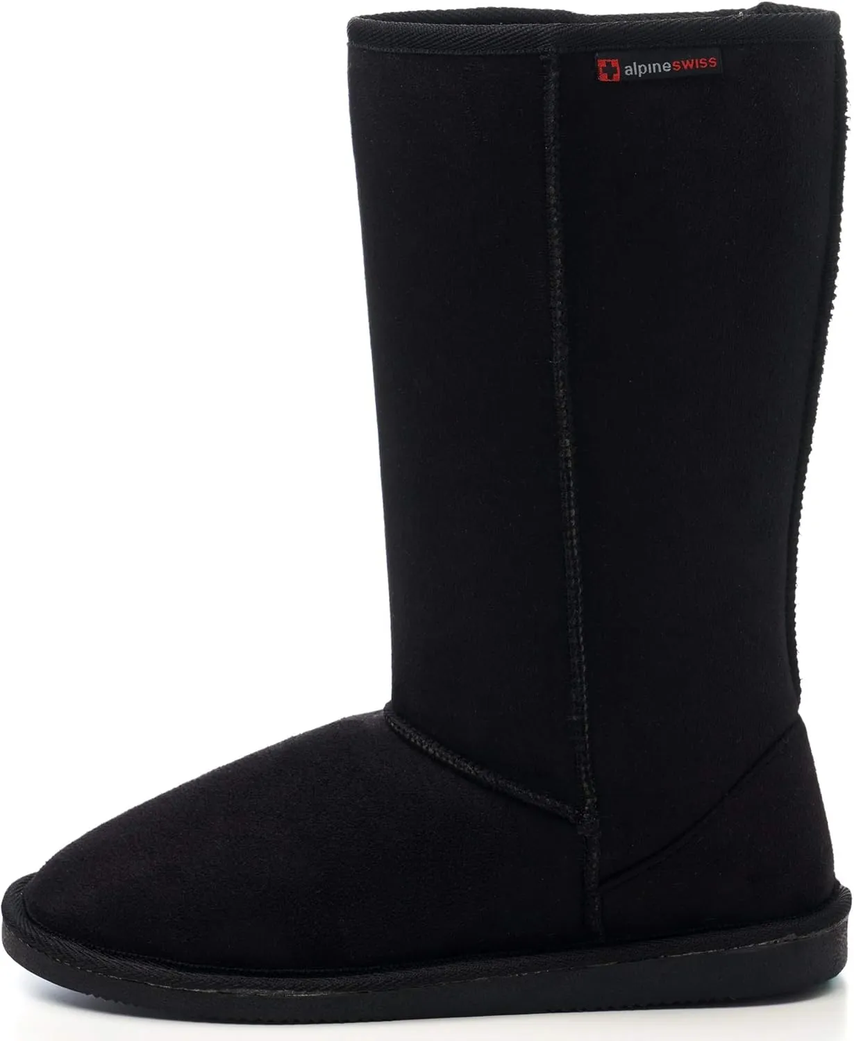 Alpine Swiss Womens 11” Tall Mid Calf Winter Boots Faux Shearling Aussie Classic