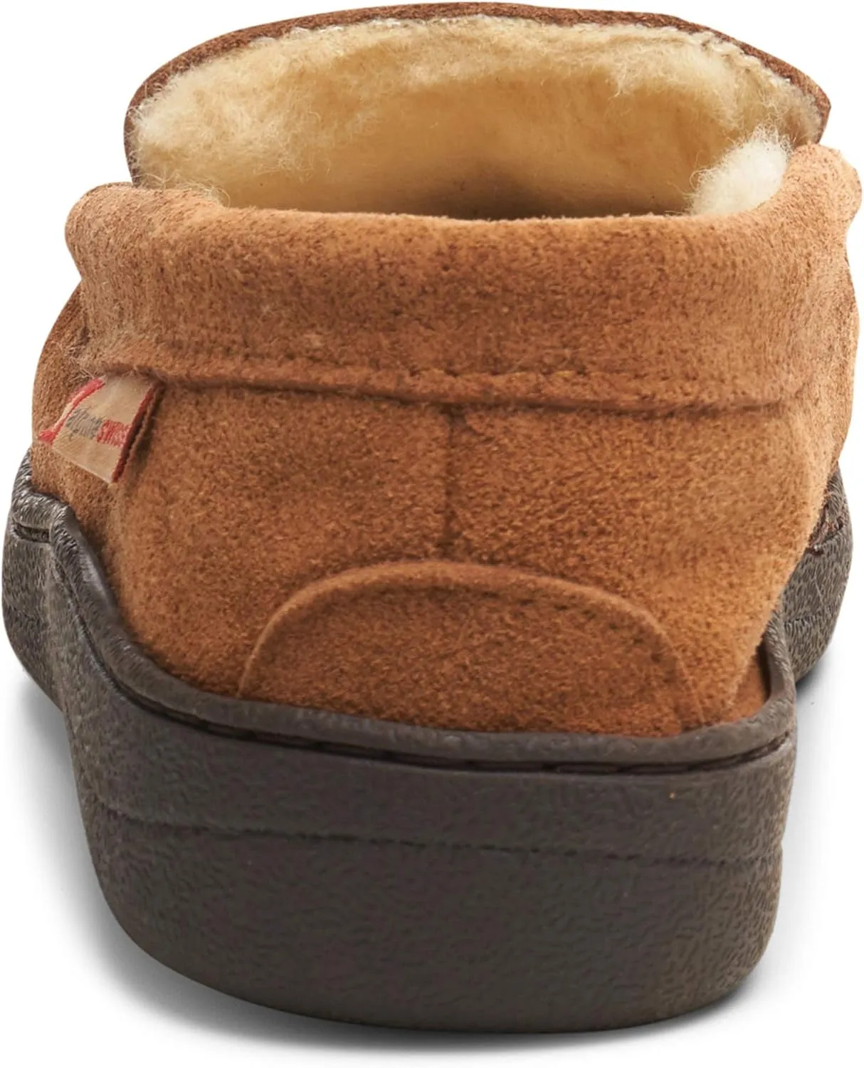 Alpine Swiss Yukon Mens Genuine Suede Shearling Slip On Moccasin Slippers