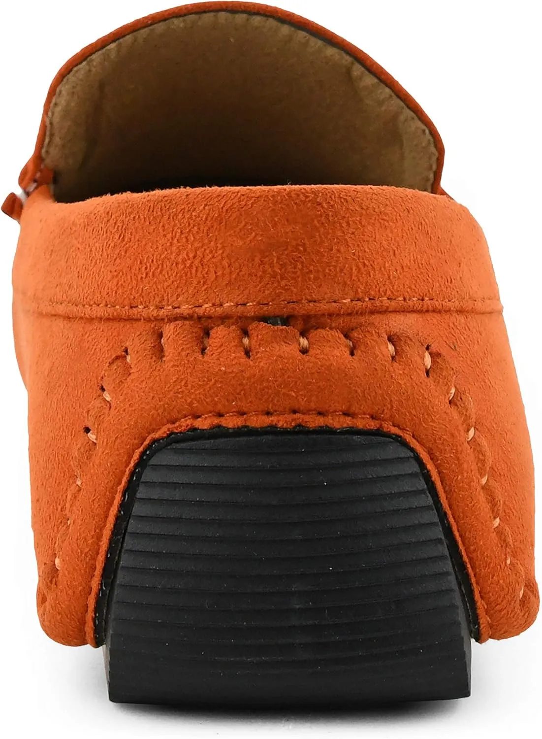 Amali Walken Men's Casual Slip-On Loafers, Driving Moccasin Shoes for Men with Silver Buckle, Available in Plush Microfiber and PU Leather
