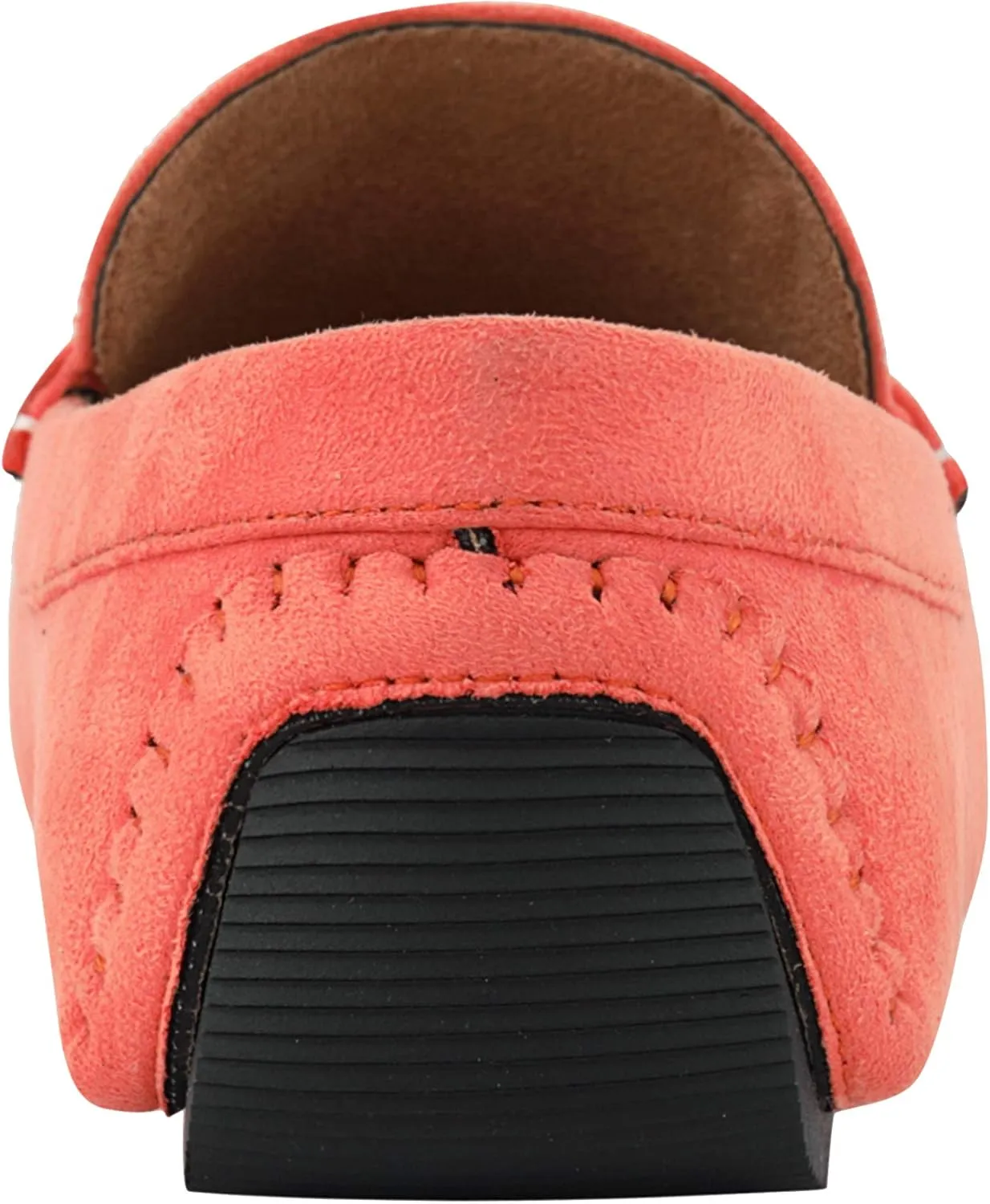 Amali Walken Men's Casual Slip-On Loafers, Driving Moccasin Shoes for Men with Silver Buckle, Available in Plush Microfiber and PU Leather