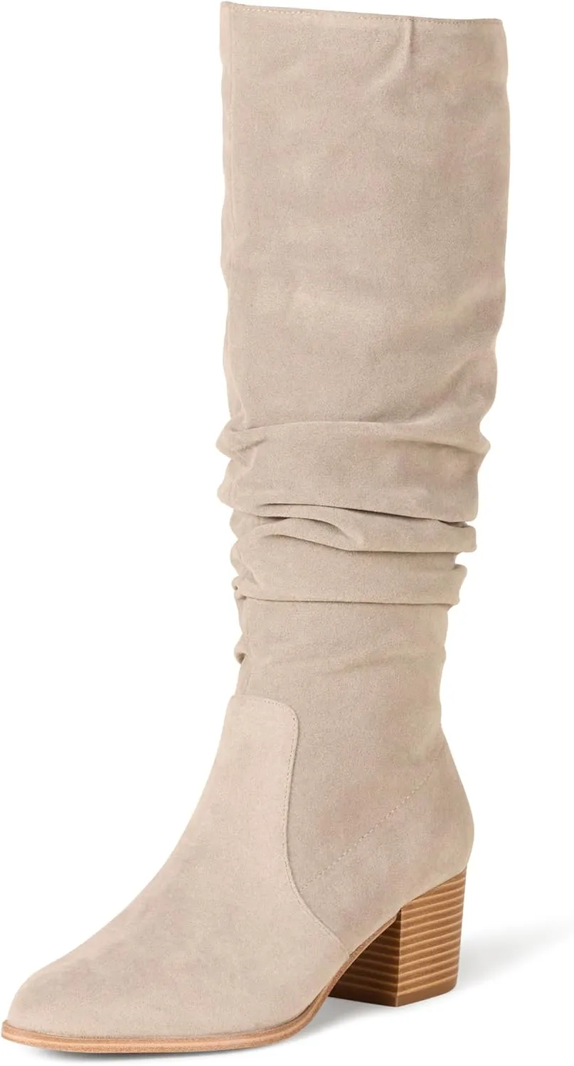 Amazon Essentials Women's Tall Block Heel Boots