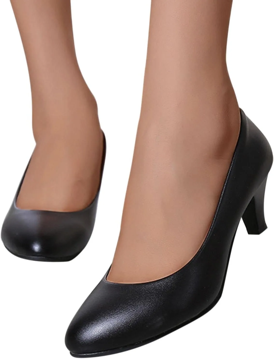 AMDBEL Flats Shoes Women Dressy Comfortable Women Pointed Toe Single Shoes Suede Flock Casual Buckle Strap Loafers Shoes