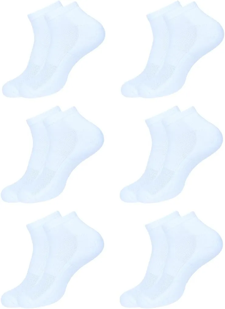 Ankle Socks Women |6 Pack| Running Athletic Cotton Loafers Shoes Casual Wear|Sports Gym Active Everyday Sock