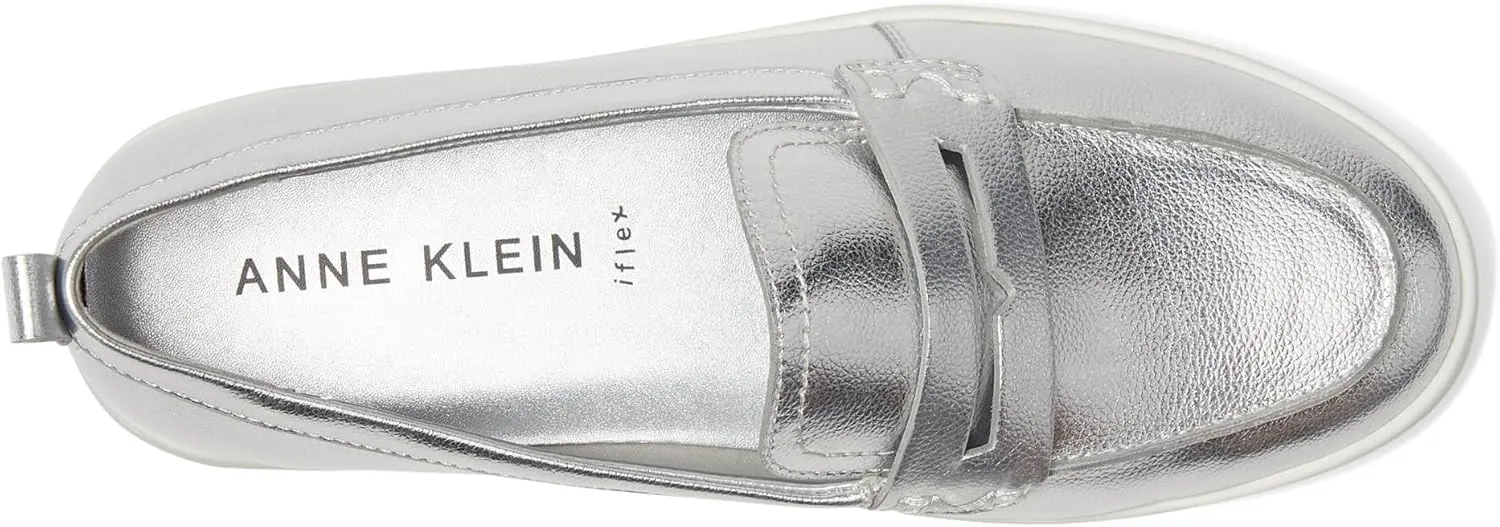 Anne Klein Womens Kinetic Padded Insole Faux Suede Slip-On Sneakers