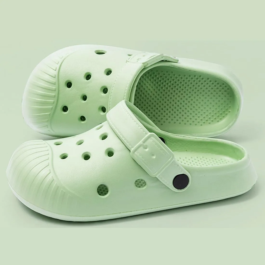 Anti-Collision Garden Clogs for Women and Men, Non-Slip Sandals, Slip On Work Shoes Heel Strap Mules Lightweight Shower Slippers Beach Indoor Outdoor Casual Wear Soft Air Cushion Sole Slides