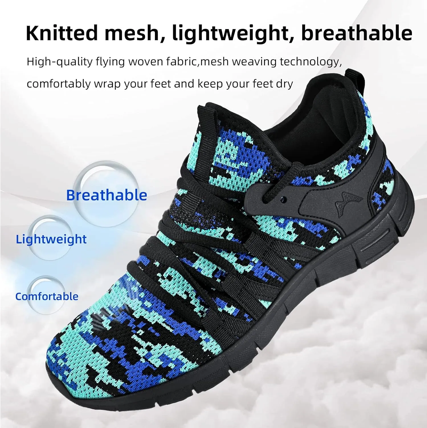 AOE Womens Fashion Walking Running Shoes Ultra Lightweight Breathable Mesh Tennis Shoes Non Slip Athletic Workout Gym Sneakers
