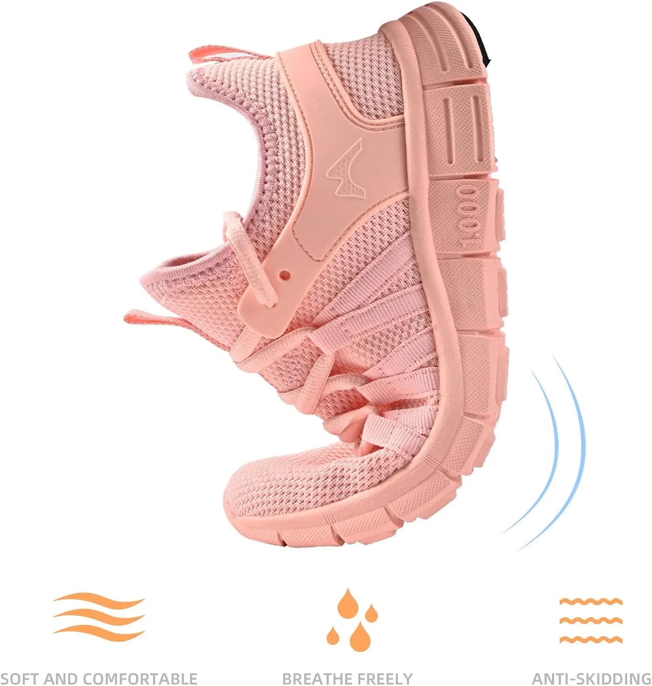 AOE Womens Fashion Walking Running Shoes Ultra Lightweight Breathable Mesh Tennis Shoes Non Slip Athletic Workout Gym Sneakers