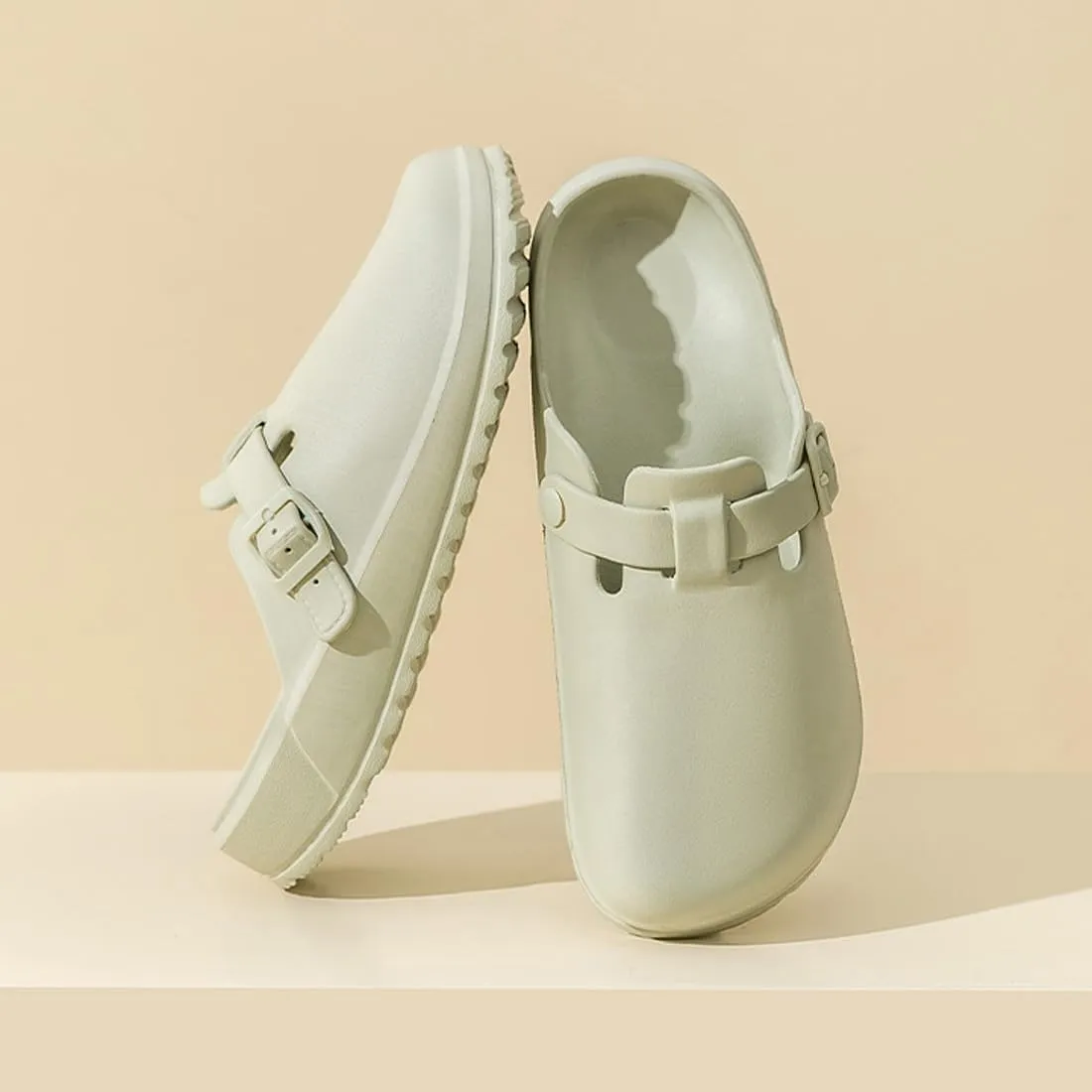 Arch Support Nurse Clogs for Women and Men, Adjustable Buckle Mules Non Slip Work Shoes Chef Garden Sandals, Slip-On Cushion Slippers Slides