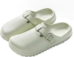 Arch Support Nurse Clogs for Women and Men, Adjustable Buckle Mules Non Slip Work Shoes Chef Garden Sandals, Slip-On Cushion Slippers Slides