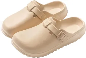 Arch Support Nurse Clogs for Women and Men, Adjustable Buckle Mules Non Slip Work Shoes Chef Garden Sandals, Slip-On Cushion Slippers Slides