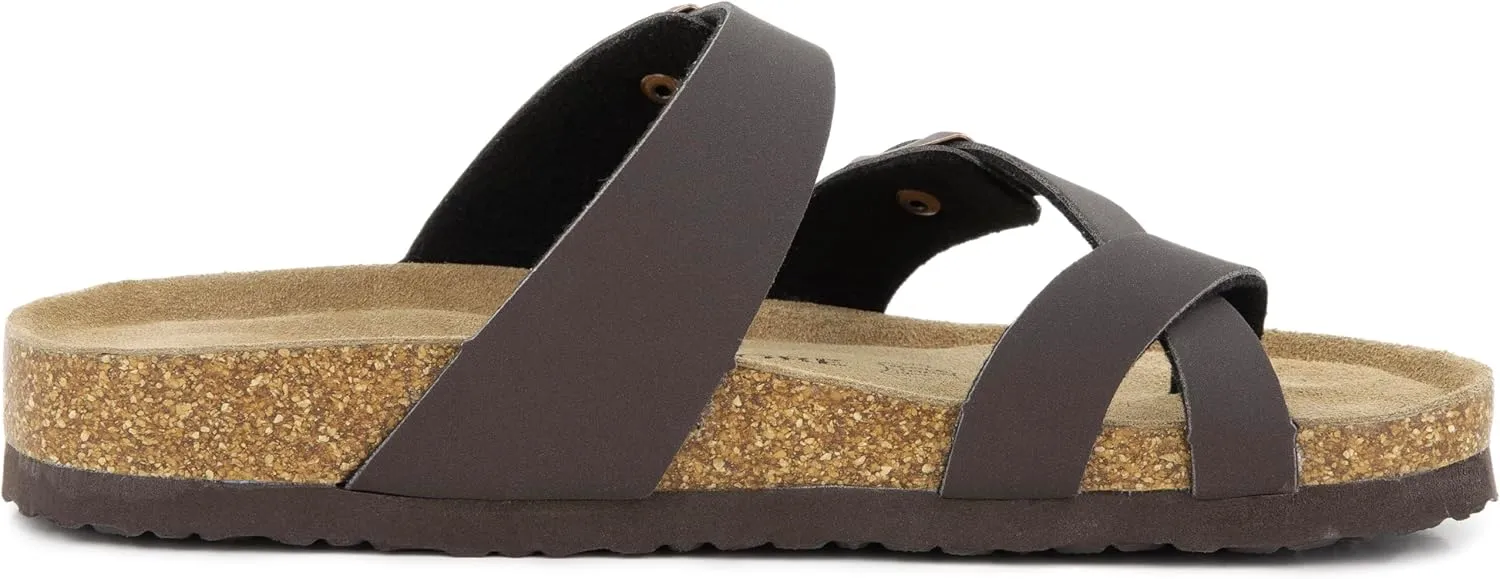 Arena Cork Sandals for Women – Cork Sandals Women’s Summer Shoes – Comfortable Slide Sandals