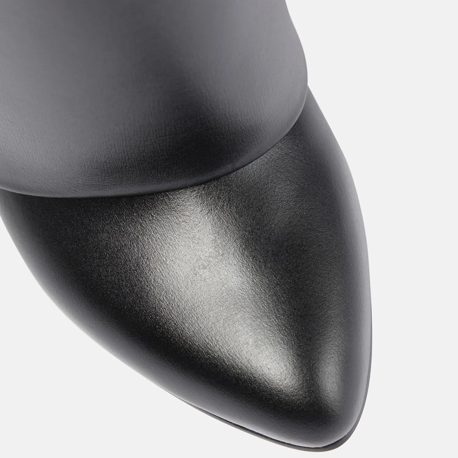 Arqa Fold Over Knee High Boots for Women Covered Wedge Heel Padlock Boot Almond Toe Wide Calf Pull-on Fashion Boots Party Shoes