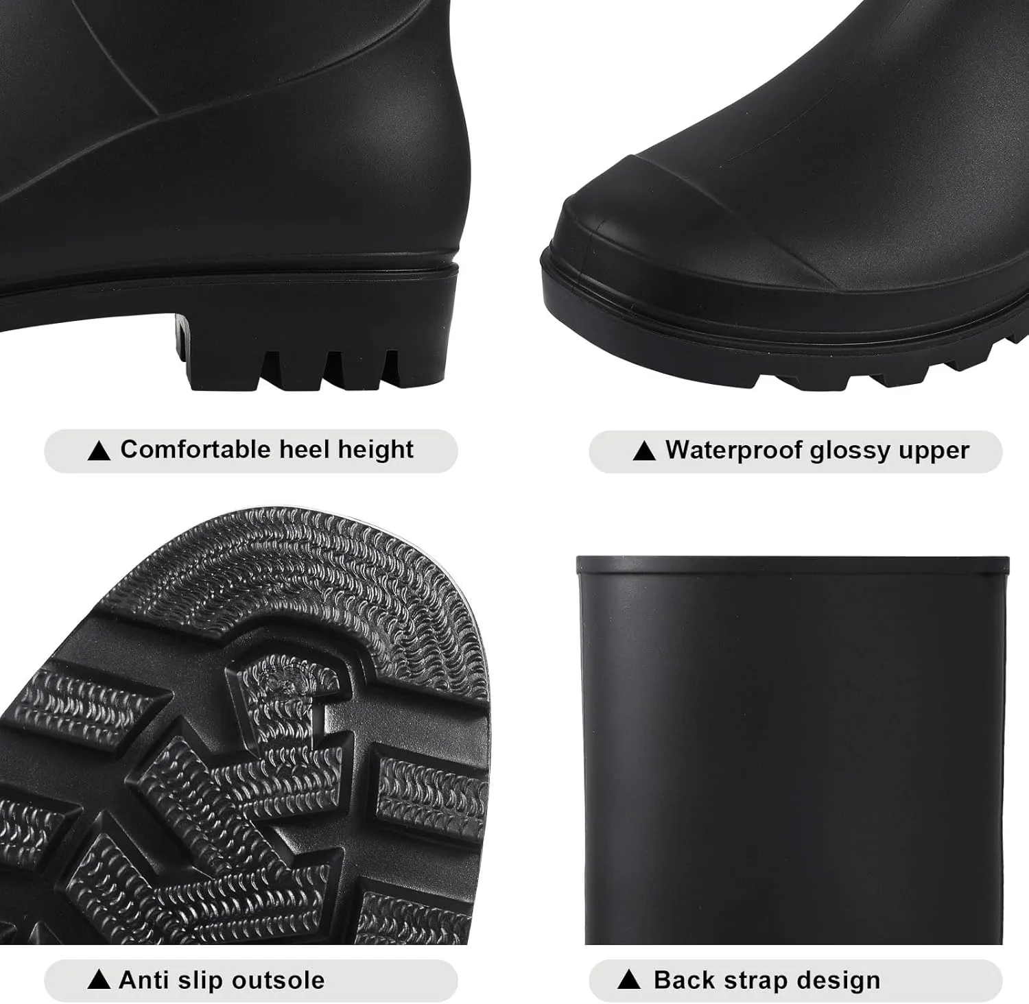 Asgard Women’s Tall Rain Boots Waterproof Knee High Rainboots Rubber Garden Boots