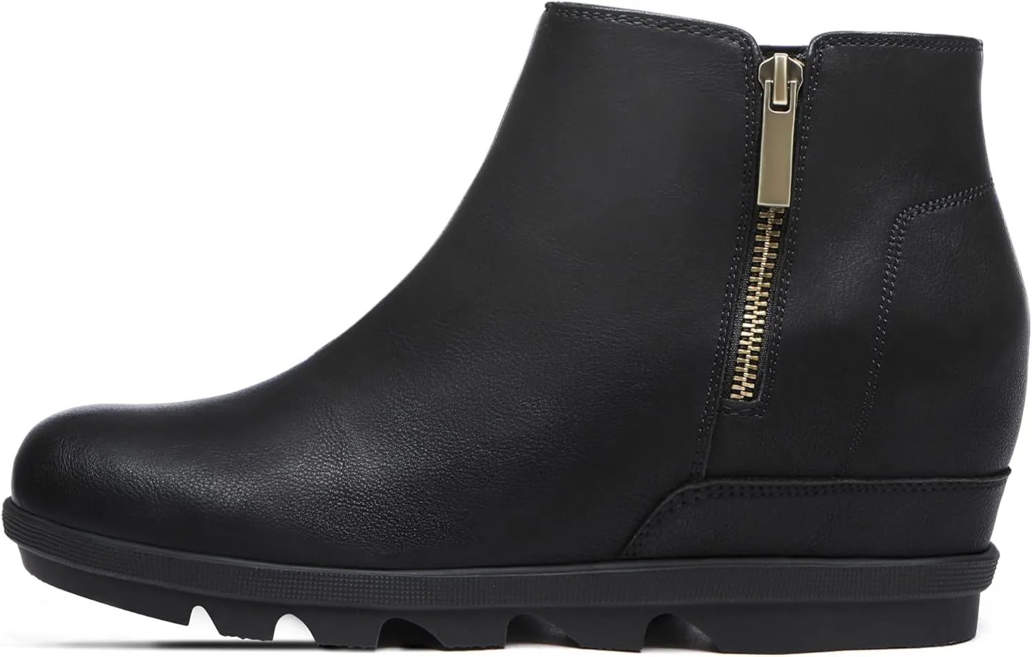 Athlefit Women's Wedge Boots Comfortable Ankle Wedge Booties