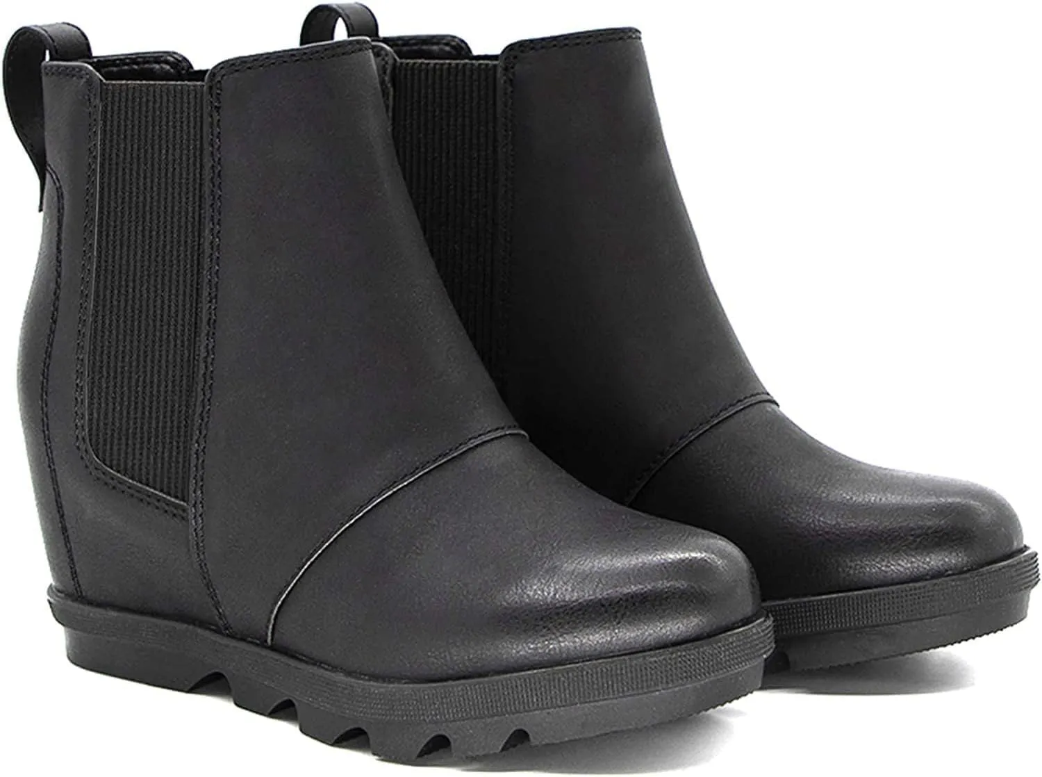 Athlefit Women's Wedge Boots Comfortable Ankle Wedge Booties