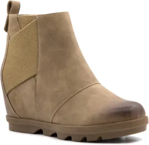 Athlefit Women's Wedge Boots Comfortable Ankle Wedge Booties