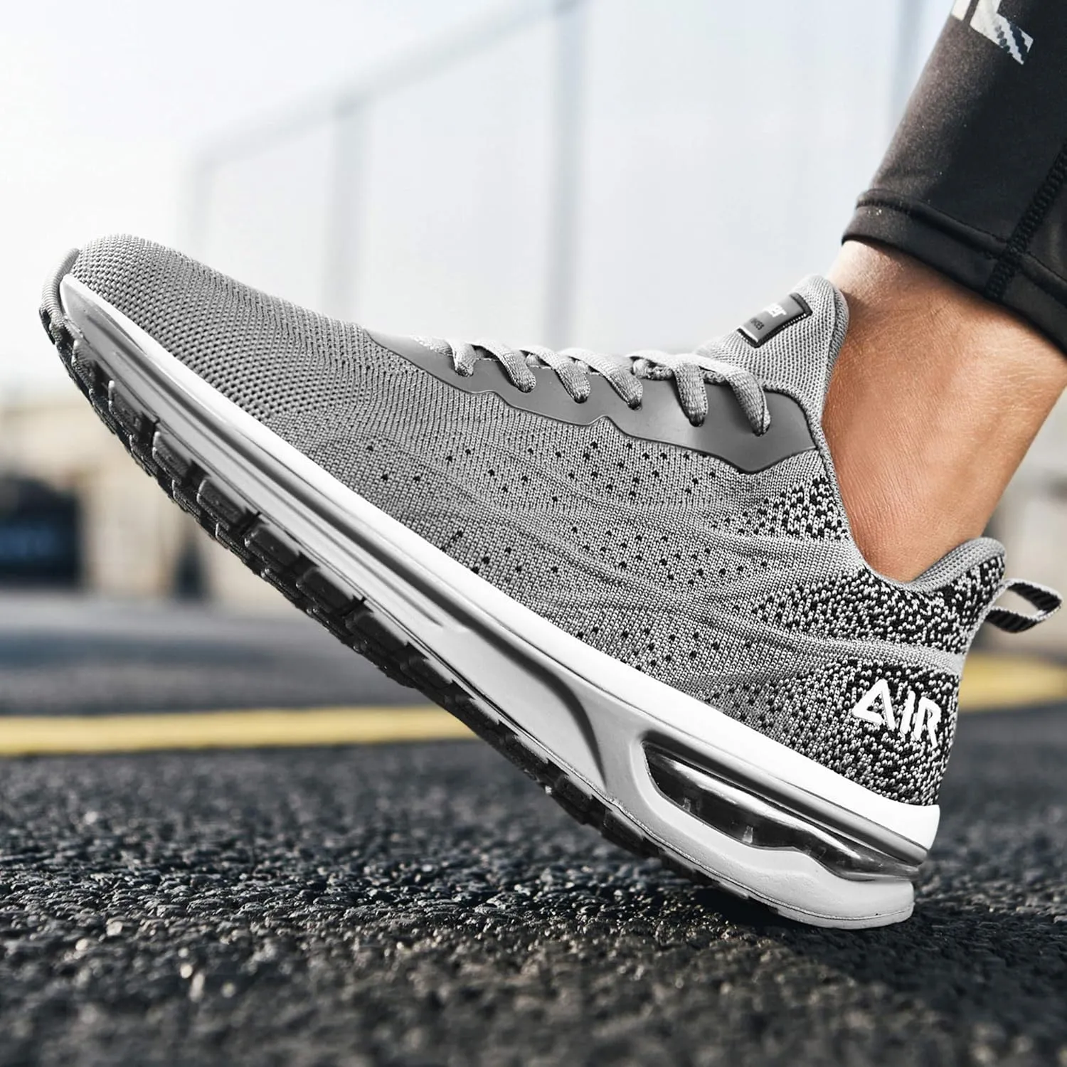 Autper Mens Air Athletic Running Tennis Shoes Lightweight Sport Gym Jogging Walking Sneakers US 6.5-US12.5