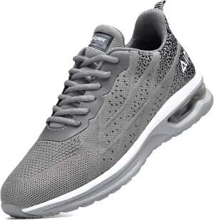Autper Mens Air Athletic Running Tennis Shoes Lightweight Sport Gym Jogging Walking Sneakers US 6.5-US12.5