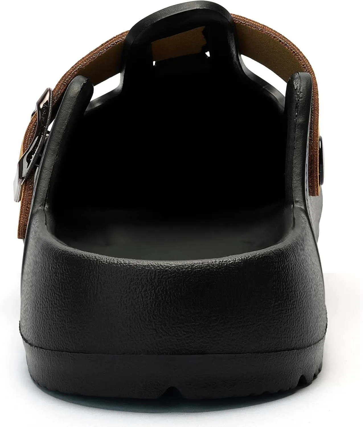 Axcone Womens Clogs Soft Footbed Mules Non-Slip Garden Work Shoes Double Buckle Adjustable EVA Flat Sandals