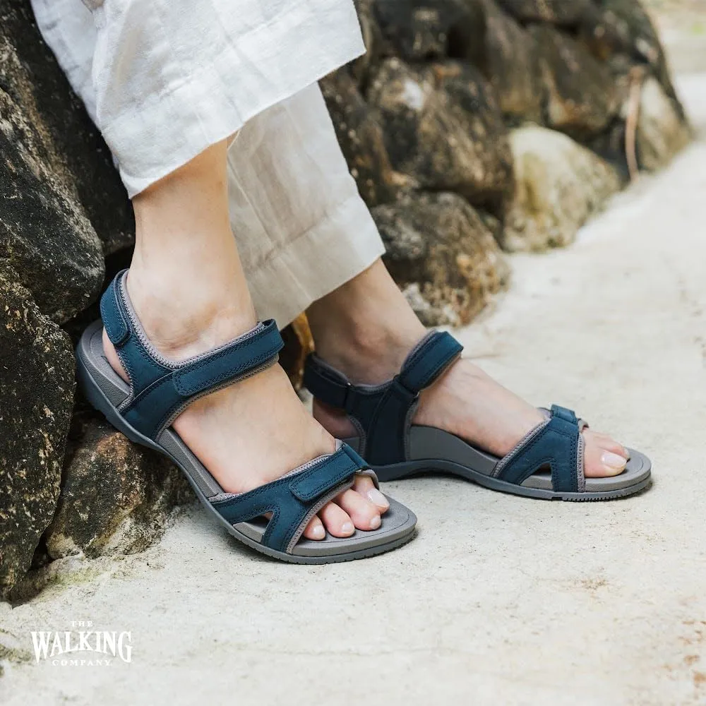Balboa Sport Sandal | Walking Sandals Women | Water Resistant Leather Sandals | Three Points of Adjustability