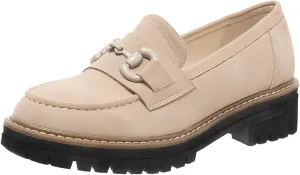 Bandkos Womens Penny Platform Loafers-Fashion Suede Platform Chunky Slip On Dress Shoes Business Lug Sole Loafers US Size 5-12