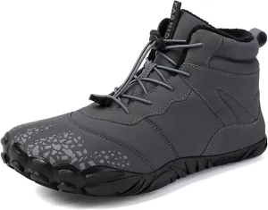 Barefoot Shoes Men Women Wide Toe Box Winter Minimalist Trail Runner Padded Warm Casual Hiking Cotton Boots Sneakers