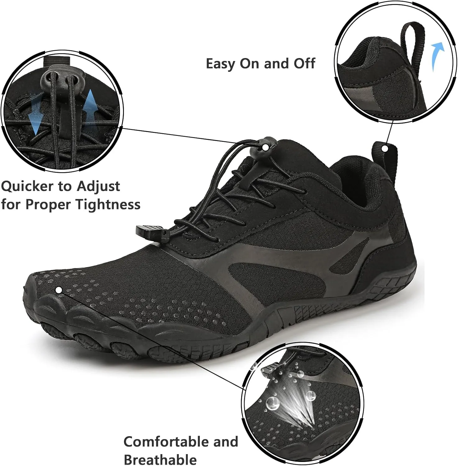 Barefoot Shoes Mens Womens Minimalist Cross Training Shoes with Wide Toe Box Athletic Zero Drop Trail Walking Hiking Running Sneakers