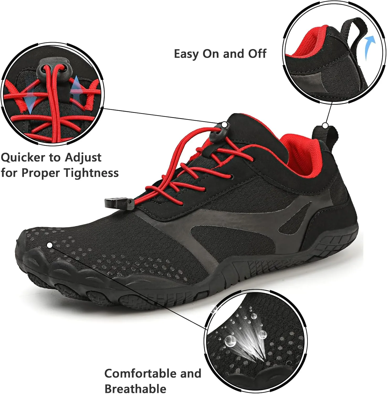 Barefoot Shoes Mens Womens Minimalist Cross Training Shoes with Wide Toe Box Athletic Zero Drop Trail Walking Hiking Running Sneakers