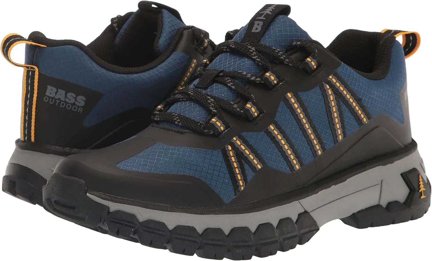 BASS OUTDOOR Women's Peak Webbing Hiking Shoes – Lace-up Trail Sneakers