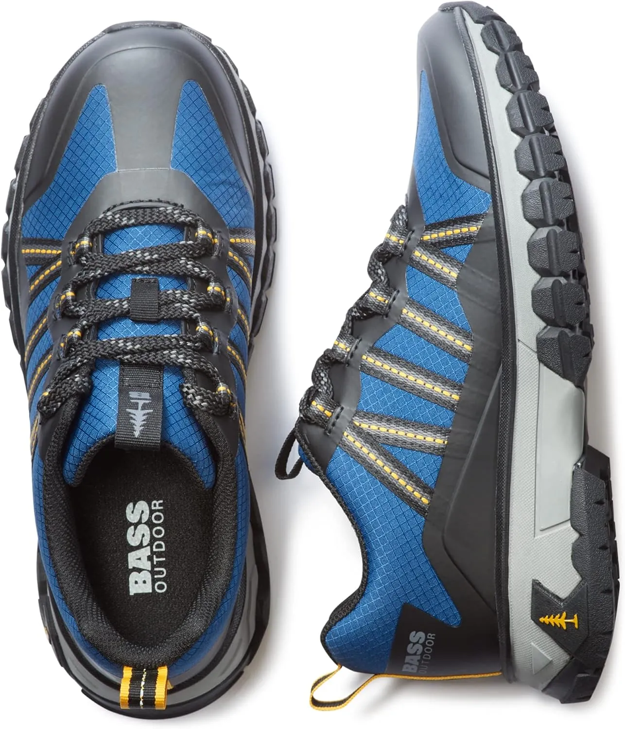 BASS OUTDOOR Women's Peak Webbing Hiking Shoes – Lace-up Trail Sneakers