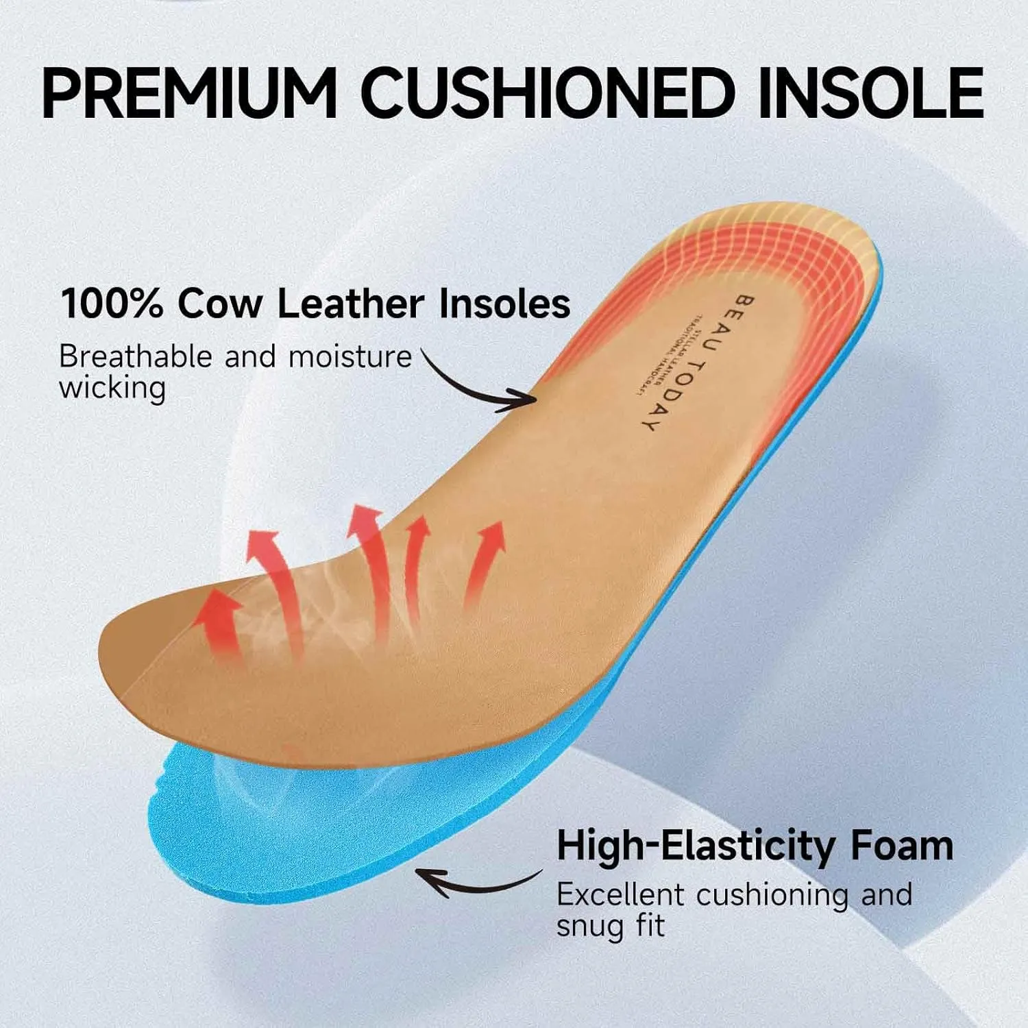 BEAU TODAY Chunky Loafers for Women, Women’s Leather Platform Loafers, Lug Sole Tassel Slip On Loafers Shoes Brogues Wingtip Casual Business Shoes Comfortable Dressy