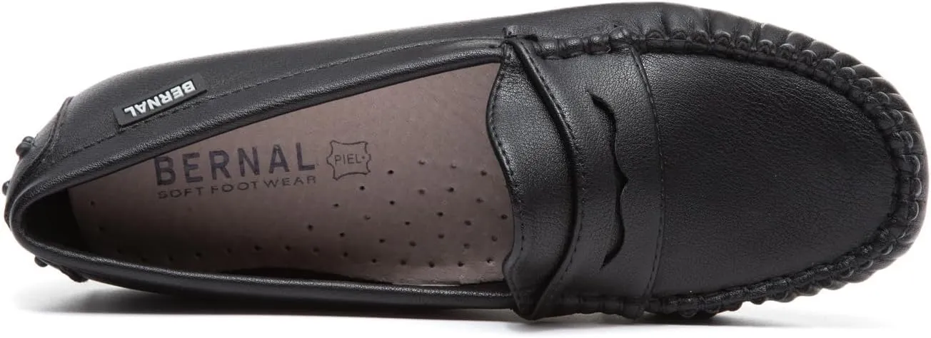 Bernal Women Penny Loafers Casual Comfortable Slip On Flat Shoes Driving Loafers Work Walking Shoes