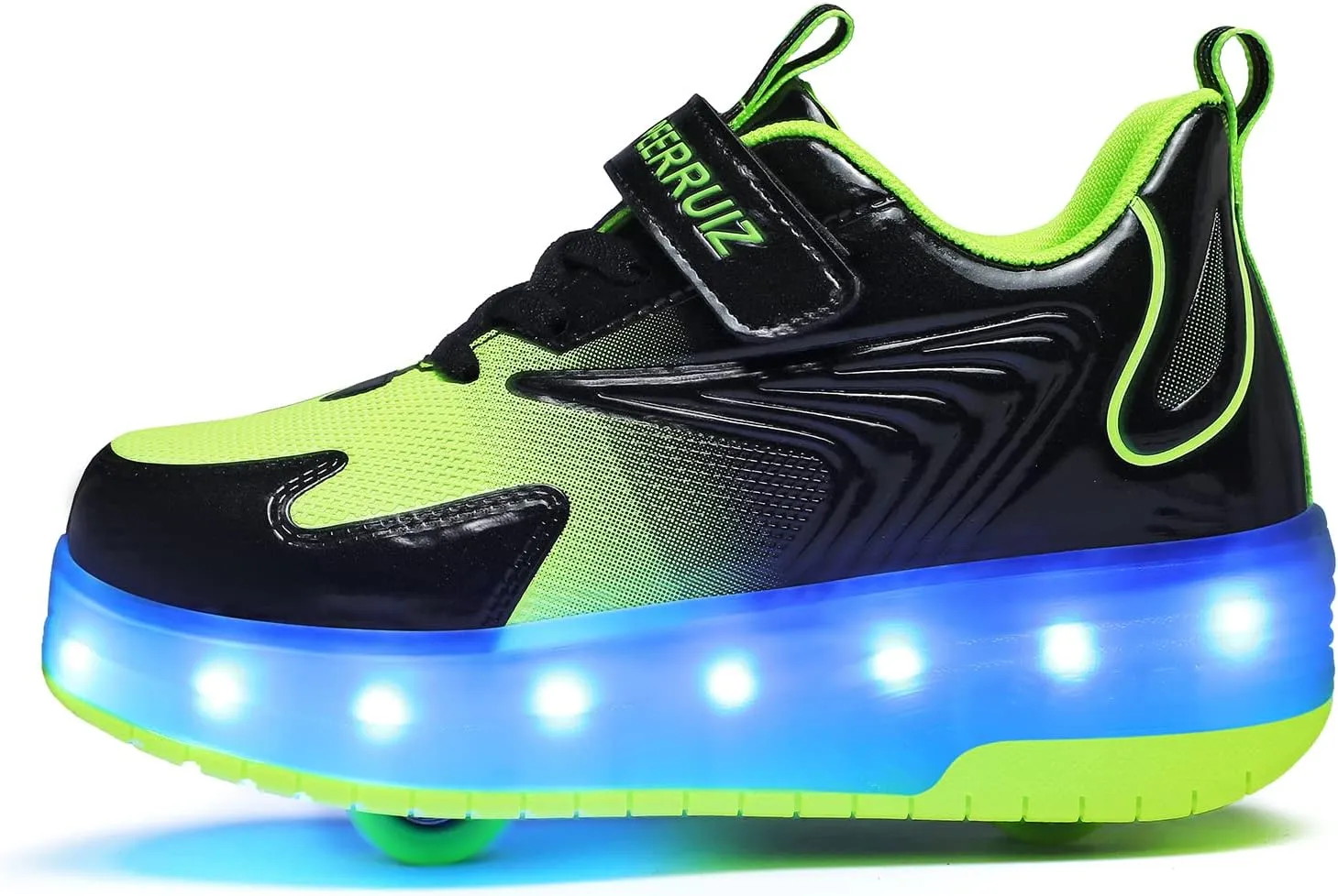 BFOEL Rechargeable Roller Shoes for Boys Girls Age 6-14 with LED Light-Up Kids Sneakers for Outdoor Play, Birthday