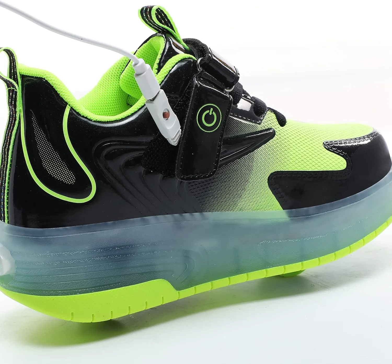 BFOEL Rechargeable Roller Shoes for Boys Girls Age 6-14 with LED Light-Up Kids Sneakers for Outdoor Play, Birthday