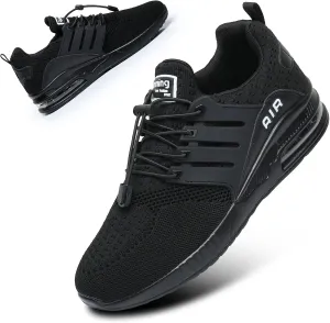 BOGOVER Womens Lightweight Air Running Shoes, Breathable Gym Jogging Running Tennis Sneakers with Air Cushion,No Tie