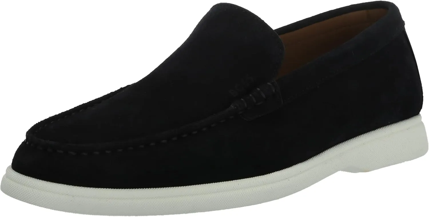 BOSS Women's Smooth Suede Sneaker Sole Loafers