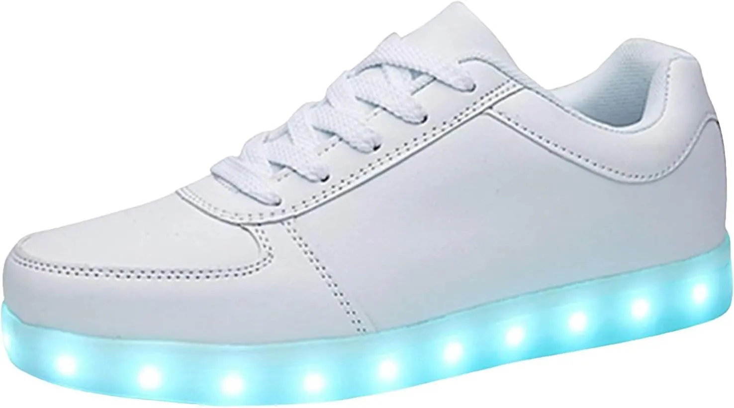 Breathable Dress Sneaker Student Shoes Thick Soled Sports Shoes Fashionable Light USB Rechargeable Skate Sports