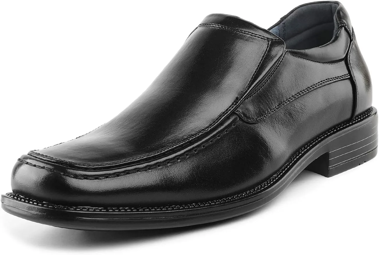 Bruno Marc Men's Goldman-02 Slip on Leather Lined Square Toe Dress Loafers Shoes for Casual Weekend Formal Work