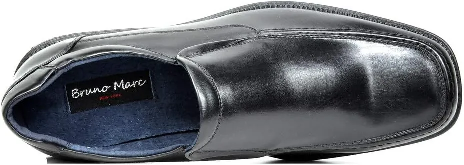Bruno Marc Men's Goldman-02 Slip on Leather Lined Square Toe Dress Loafers Shoes for Casual Weekend Formal Work